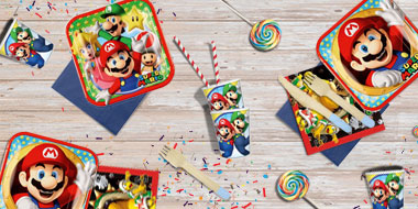 Decoración Cumpleaños Mario Bros - Comprar Artículos y Cosas Online -  FiestasMix