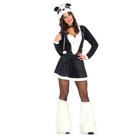 Disfraz de Panda para Mujer con Capucha