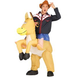 Disfraz de Cowboy para Adulto Caballo Hinchable Disfraz de Cowboy para Adulto Caballo Hinchable