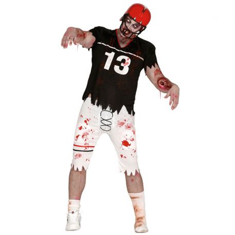 Disfraz de Quarterback Zombie para Hombre con Hombreras