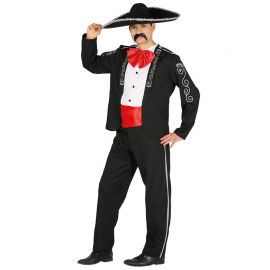 Disfraz de Mariachi para Hombre con Sombrero Negro