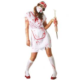 Disfraz de Enfermera Zombie para Mujer con Mascarilla