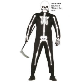 Disfraz de Skeleton Glow in the Dark para Hombre con Máscara