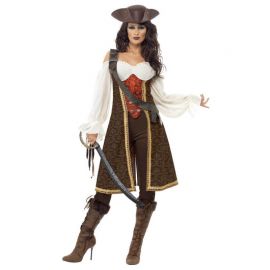 Disfraz de Pirata de Alta Mar para Mujer con Correa