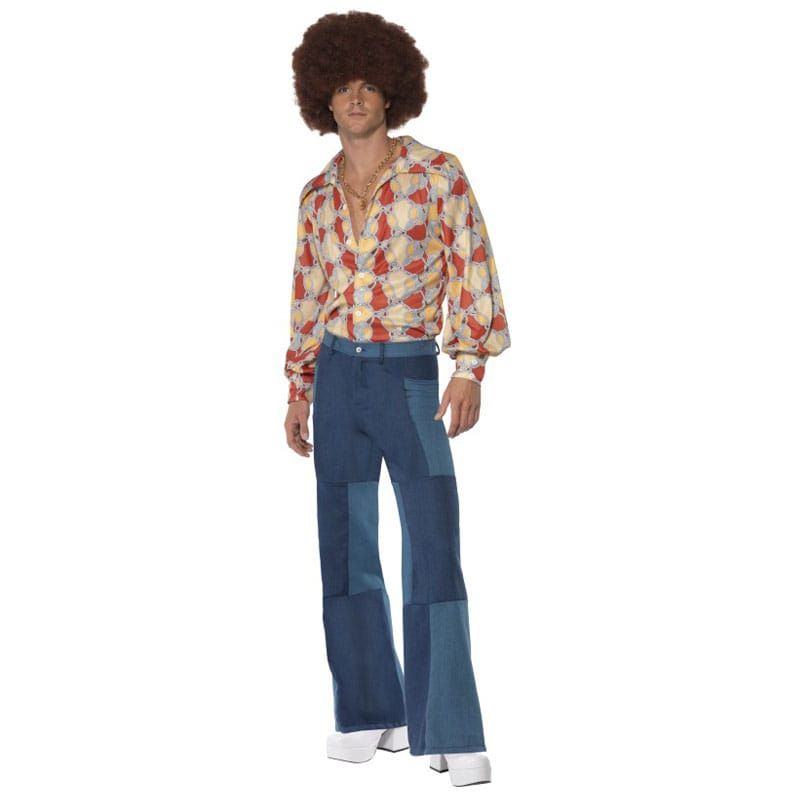 Publicidad Rico Dar a luz Disfraz de los Años 70 con Pantalones Anchos para Hombre | Tienda Online  Especializada