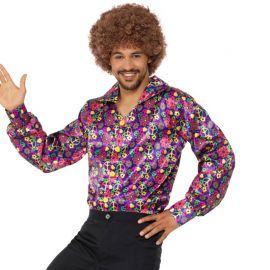 Camisa Psicodélica para Adulto Hippie Camisa Psicodélica para Adulto Hippie