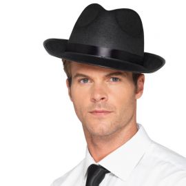 Sombrero Negro con Bordes Destacados Sombrero Negro con Bordes Destacados