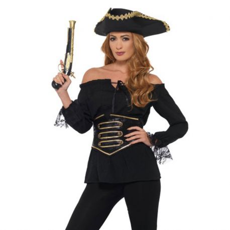 Camiseta de Encaje de Pirata para Mujer