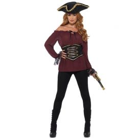 Camiseta de Pirata para Mujer con Cinturón Ancho