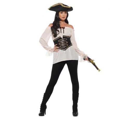 Camiseta de Pirata para Mujer con Lazo