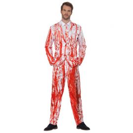 Disfraz de Traje Sangriento para Hombre Blanco Disfraz de Traje Sangriento para Hombre Blanco