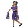 Disfraz de Animadora Oscura para Niña con Pompones