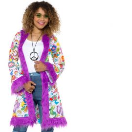 Abrigo Estilo Hippie para Mujer Paz y Amor Abrigo Estilo Hippie para Mujer Paz y Amor