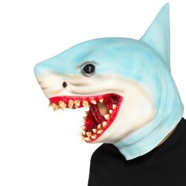 Máscara de Tiburón Terrorífico Gris