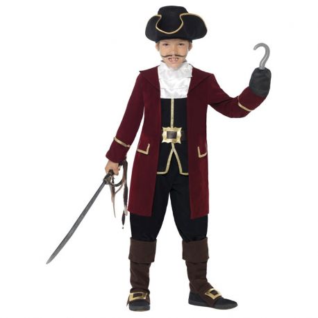 Disfraz de Capitán Pirata de Lujo para Niño