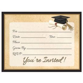 8 Invitaciones Sophisticate Grad