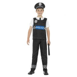Disfraz de Policía Blanco y Negro para Niño