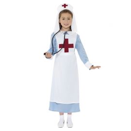 Disfraz de Enfermera Primera Guerra Mundial para Niña