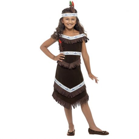 Disfraz de Niña de Nativa Americana