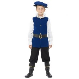 Disfraz Tudor Azul para Niño