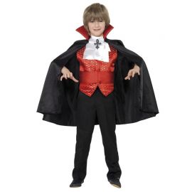 Disfraz de Dracula Rojo para Niño