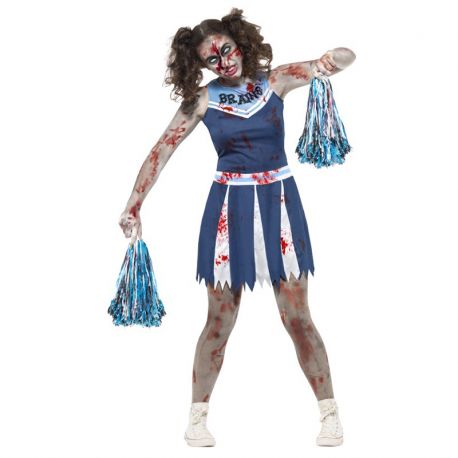 Disfraz de Animadora de Equipo Zombie para Mujer