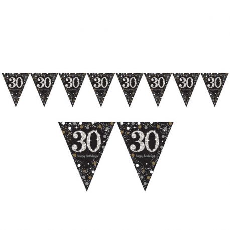 Banderínes de cumpleaños 30 Elegant