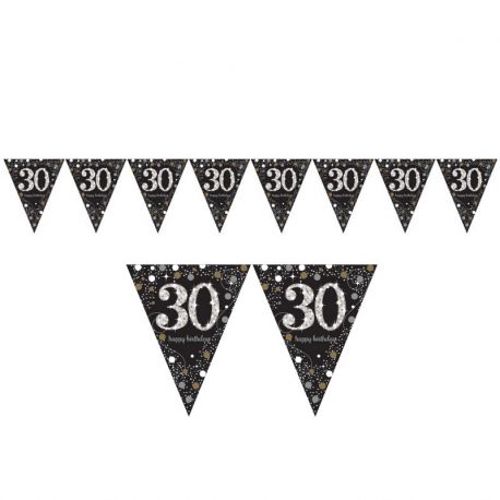 Banderínes de cumpleaños 30 Elegant