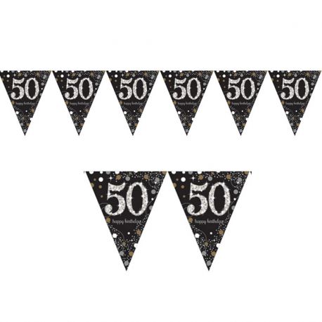 Banderines de cumpleaños 50 Elegant