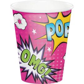 8 Vasos Superhero Niña 266 ml 8 Vasos Superhero Niña 266 ml