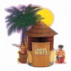 Centro de Mesa Tiki Hawaiano
