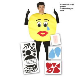 Disfraz de Emoji para Hombre con Piezas Disfraz de Emoji para Hombre con Piezas