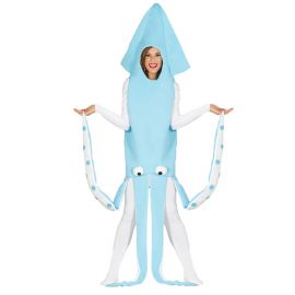 Disfraz de Calamar para Adulto Azul Disfraz de Calamar para Adulto Azul