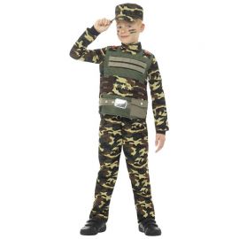 Disfraz de Camuflaje Militar para Niño Disfraz de Camuflaje Militar para Niño