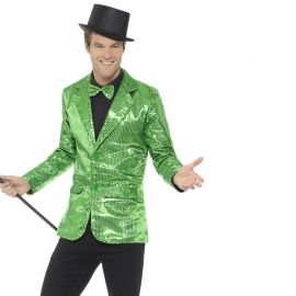 Chaqueta de Lentejuelas Verde para Hombre Chaqueta de Lentejuelas Verde para Hombre