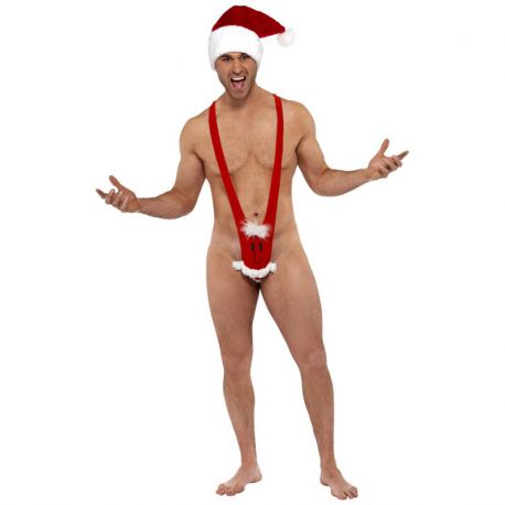 Disfraz Santa Kini Rojo para Hombre