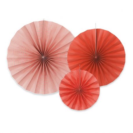 3 Rosetones de Papel con Diseños