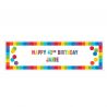 Festone Personalizzato Arcobaleno 1,65 m x 50 cm