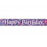 Cartel Happy Brithday Flores 3,6 m