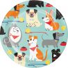 8 Platos Perritos 18 cm