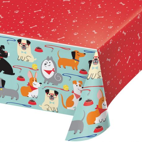 Mantel Perritos de Plástico 137cm x 259cm