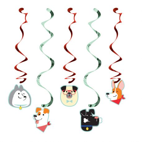 5 Decoraciones Colgantes Perritos