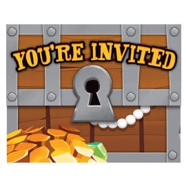 8 Invitaciones Tesoro Pirata 8 Invitaciones Tesoro Pirata