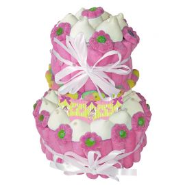 Tarta Chuches Bautizo Niña 740 grs Tarta Chuches Bautizo Niña 740 grs