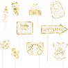 10 Accesorios para Photocall Hello Baby Metalizados