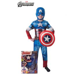 Disfraz de Capitán América con Escudo para Niños Disfraz de Capitán América con Escudo para Niños