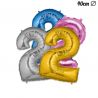 Globo Numero 2 Foil 35 cm