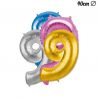 Globo Numero 9 Foil 35 cm