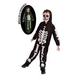 Disfraz Esqueleto Brilla en la Oscuridad Infantil