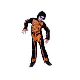 Disfraz de Esqueleto con Huesos color Naranja Halloween